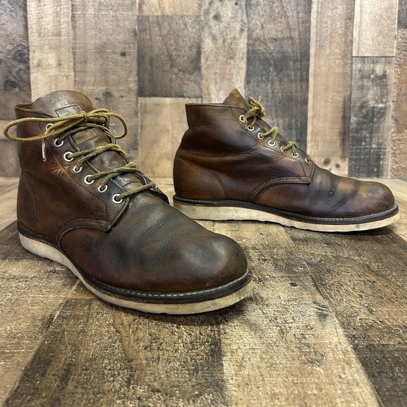 Red Wing 9111 Round Toe Work Boots Mens 11 D - Picture 2 of 12